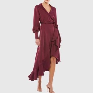 NWT |  Mac Duggal Wrap Midi Dress